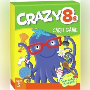 Peaceable Kingdom Crazy 8s Kids Fun Screen-Free Family Card Game.
